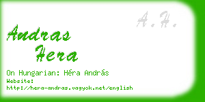 andras hera business card